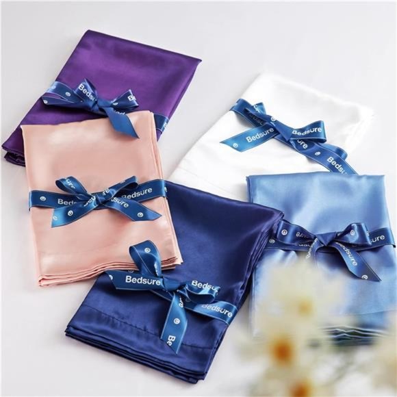 NEW in Box - Satin Pillowcase for Hair and Skin Queen Silk, 2 Pack 20x-30" - Picture 4 of 7